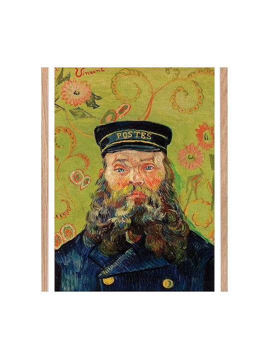 Walls Porträt von Joseph Roulin Rahmen Kopie von Van Gogh Holz 20x30cm