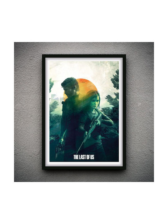 The Last Of Us Κάδρο Ξύλινο Μαύρο 30x40cm
