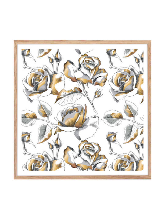 Walls Poster Κάδρο Ξύλινο 90x90cm