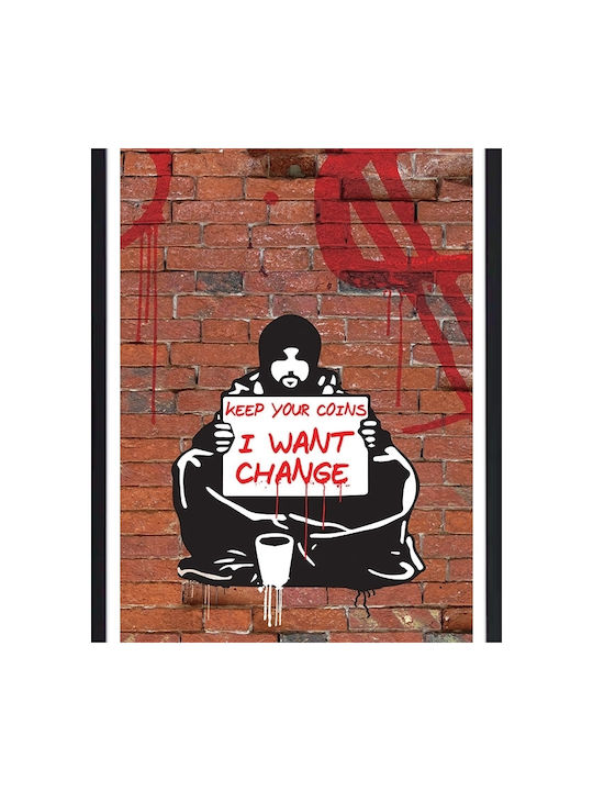 Walls I Want Change Ramă Lemn 20x30cm