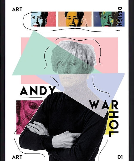 Walls Αndy Warhol Ai Weiwei Αντίγραφο του Andy Warhol Ξύλινο