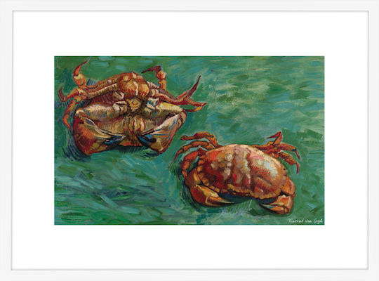 Walls "two Crabs", 1889 Αντίγραφο του Van Gogh Ξύλινο Walls "two Crabs", 1889 Αντίγραφο του Van Gogh Ξύλινο
