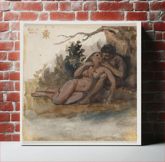 A Naked Couple By A Tree By Wilhelm Marstrand 1