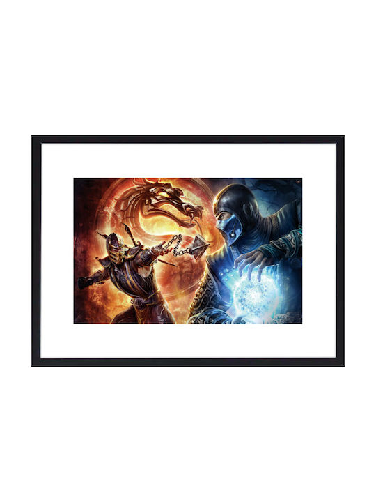 Walls Mortal Kombat Battle Frame Wooden black frame 40x30cm