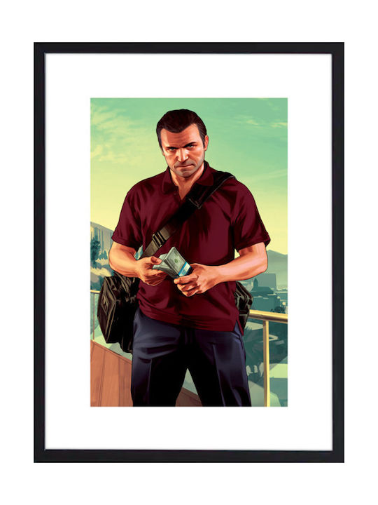 Walls Michael De Santa I Frame Wooden black frame 50x70cm