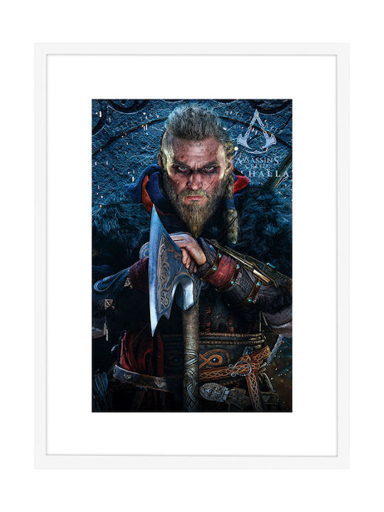 Walls Grupo Erik With Eivor Axe Frame Wooden white frame 15x20cm