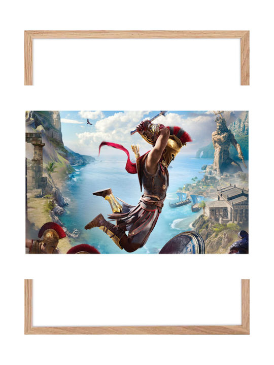 Walls Assassin's Creed Odyssey 1 Frame Wooden natural frame 20x30cm