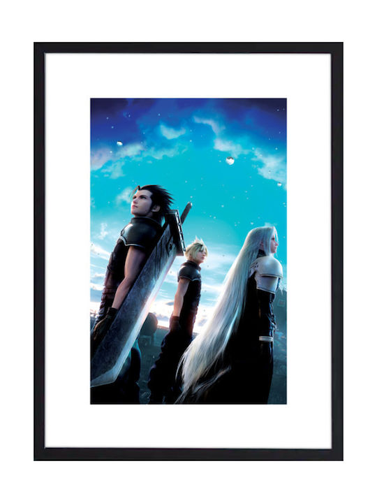 Walls Final Fantasy Vii Frame Wooden black frame 40x50cm