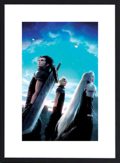 Walls Final Fantasy Vii Wooden Black Frame 40x50 cm