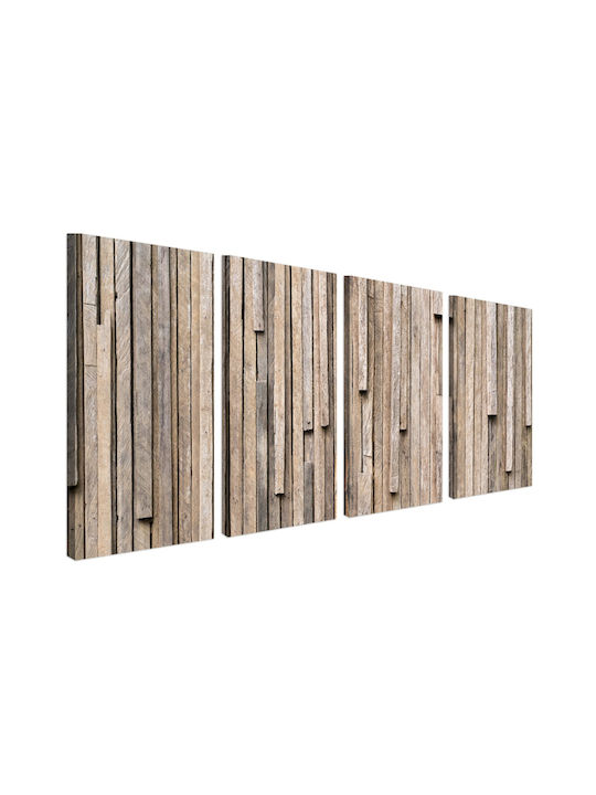 Naklejkomania De patru ori Tablou pe Pânză 60x120cm