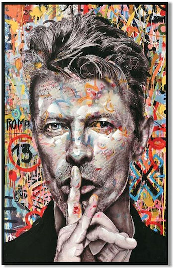 Fylliana David Bowie Auf Leinwand 62x92 cm