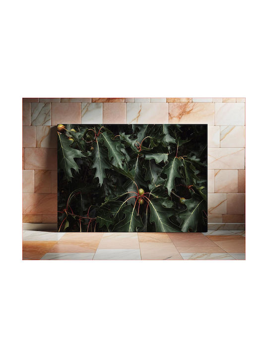 Πίνακας Close-up Oak Leaves Κοντινό Πλάνο Φύλλα Βελανιδιάς 120x80