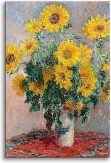 Μπουκέτο Ηλιοτρόπιων Αναπαραγωγή Του Claude Monet Ζωγραφικής Wall Paintings 80x120
