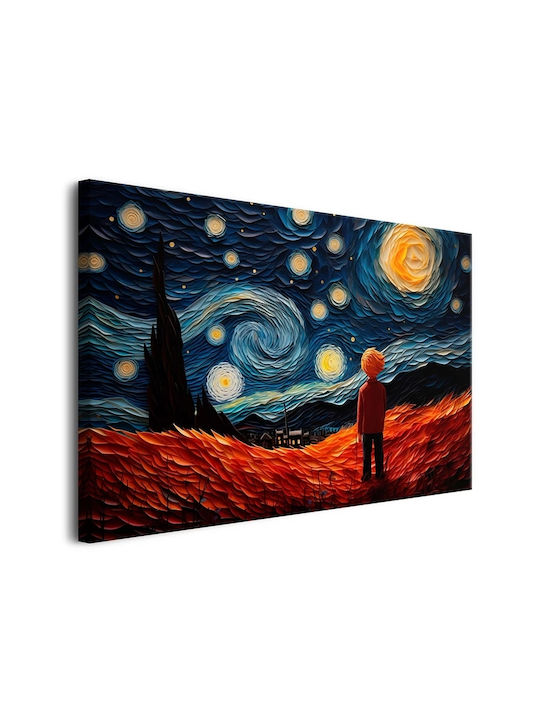 Canvas Reproduction Wall Painting Living Room Night Landscape 60x90cm