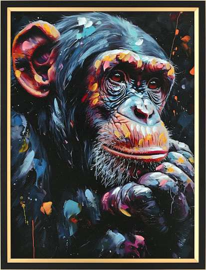 HomeMarkt Monkeys Canvas Print on Canvas 64x84 cm