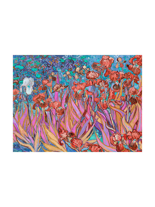 Poster Van Gogh Irises Art110 21cm X 30cm Λευκό Κάδρο Pvc 18x24