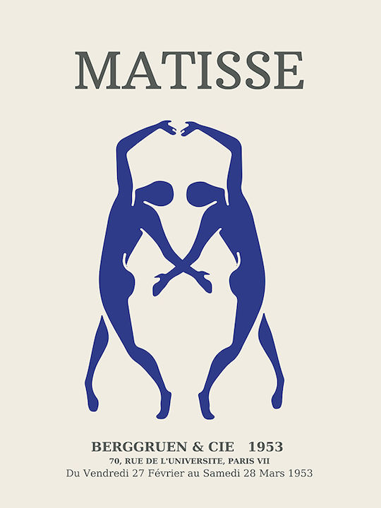 Poster Matisse Berggruen & Cie Art016 21cm X 30cm White Frame PVC 18x24