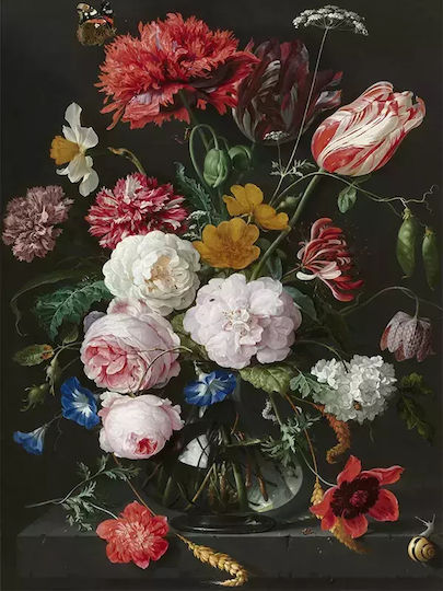 Poster Still Life Flowers Jan Davidsz De Heem Pst100 21cm X 30cm Λευκό Κάδρο Pvc 18x24 Poster Still Life Flowers Jan Davidsz De Heem Pst100 21cm X 30cm Λευκό Κάδρο Pvc 18x24