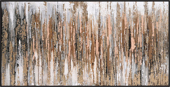 Wall Painting Abstract Fb94574.01 Black Frame-Canvas 142x4.5x72cm