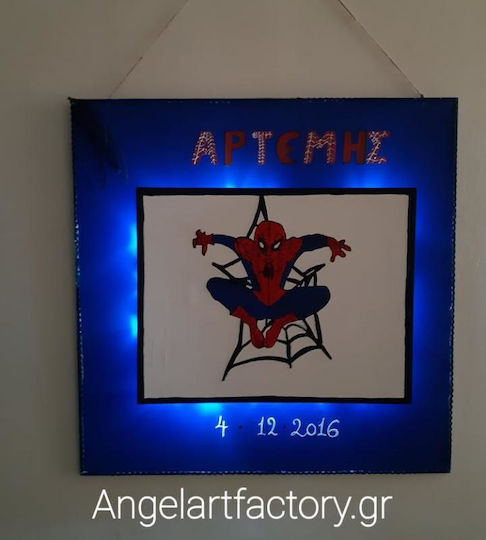 Φωτιζόμενο Κάδρο Spinderman