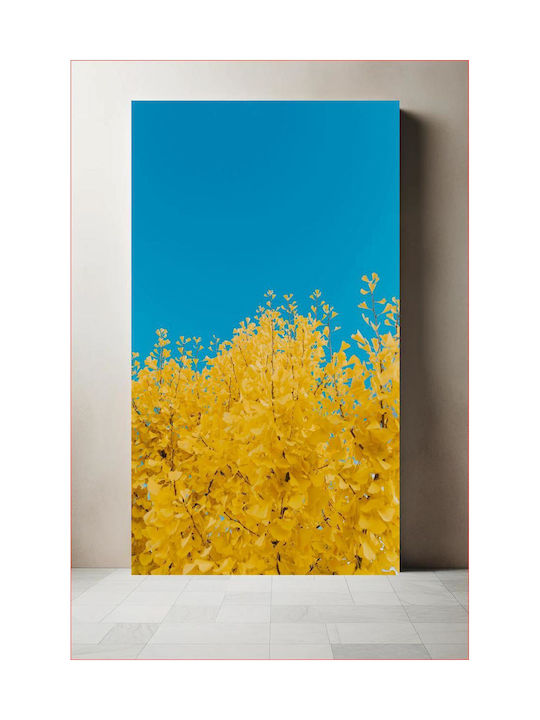 Painting Golden Tree Blue Sky 80x120