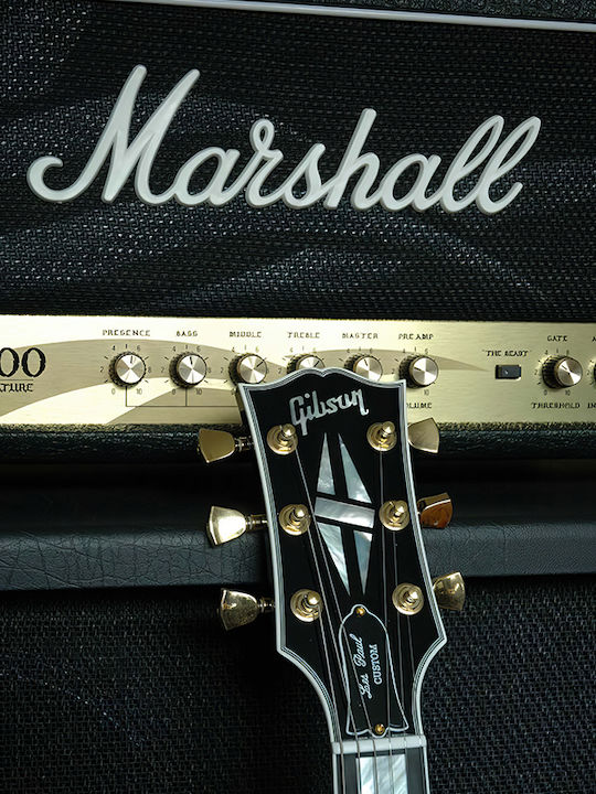 Music Poster Marshall Speaker Pst25176 21cm X 30cm Μαύρο Ξύλινο Κάδρο