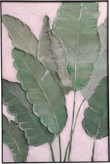 Πίνακας Λουλούδια Πράσινα 80x120