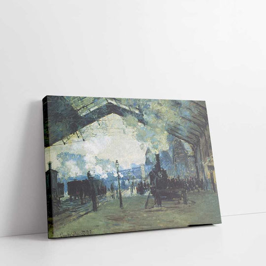 Καμβάς Oscar Claude Monet Ο Σιδηροδρομικός Σταθμός Του Saint Lazare Στο Παρίσι 127χ159 Καμβάς Oscar Claude Monet Ο Σιδηροδρομικός Σταθμός Του Saint Lazare Στο Παρίσι 127χ159