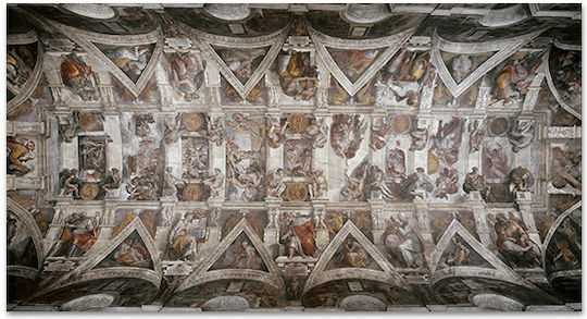 Pânză Capela Sixtină 1508-1521 77x142