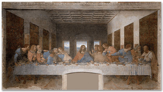 Canvas Leonardo Da Vinci The Last Supper 96x170