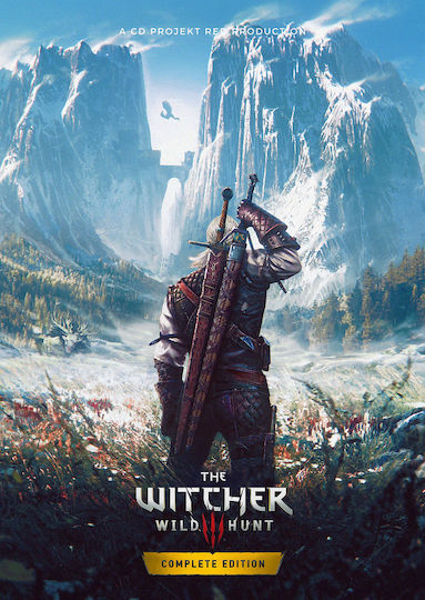 Gaming Poster Witcher III Wild Hunt Complete Edition Cover Gm2350 21cm x 30cm Weißer Kunststoffrahmen