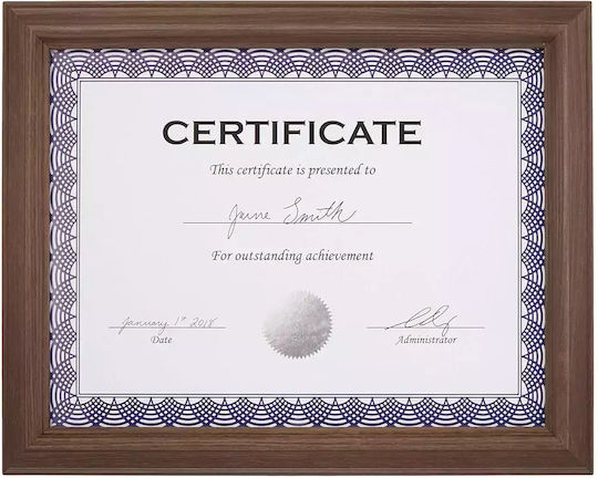 Amazon Basics Bilderrahmen Set *5310901 16037-ro Dc 2 Stück Geeignete Fotos Dokumente Diplome A4 32x26 cm Glas Holz-Kunststoff Verbund Braun
