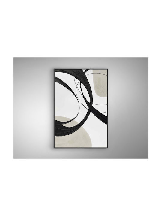 Actio Ii 386692 – Acrylic Painting 80x120cm Black Frame