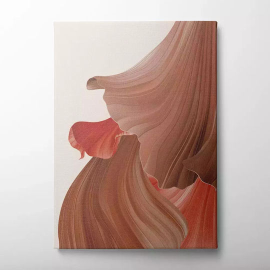 Πίνακας Καμβά Burgundy Abstarct Shapes I Knv2594 80cm X 120cm