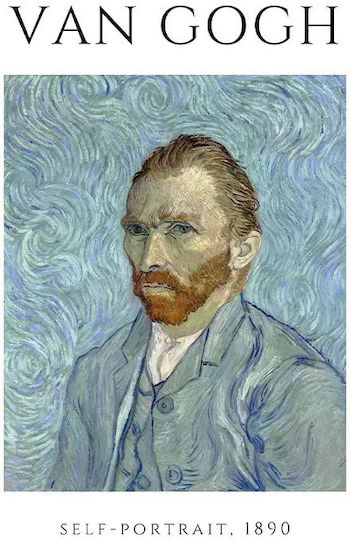 Van Gogh Self-portrait A Αντίγραφο του Van Gogh Ξύλινο