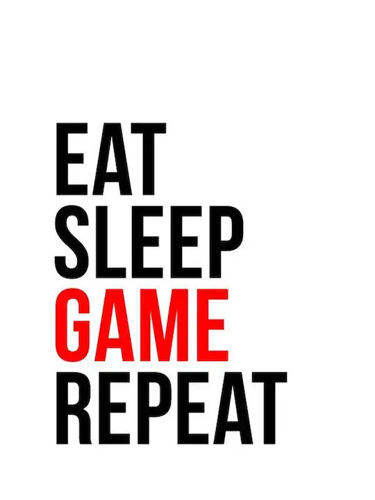 Gaming Poster Gaming Routine Gm139 30cm X 40cm Frame Dark Natural Wood Brown