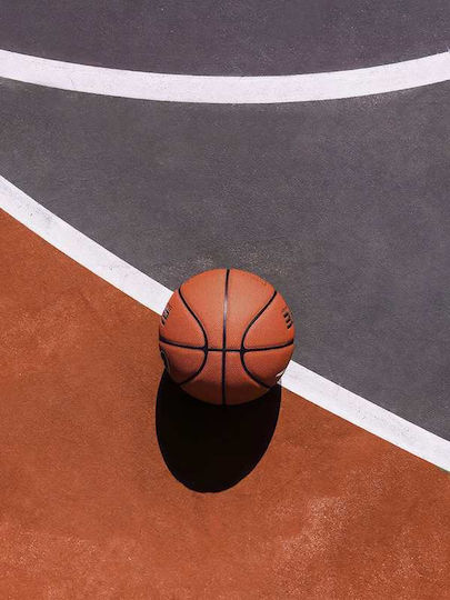 Quote Poster Basketball Pst25165 30cm X 40cm Frame Dark Natural Wood Brown
