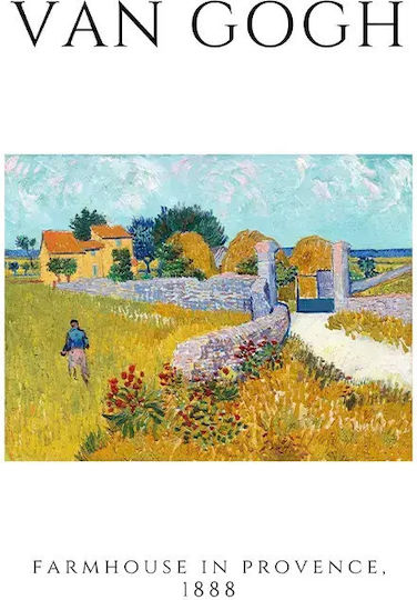 Van Gogh Farmhouse In Provence A Αντίγραφο του Van Gogh Ξύλινο