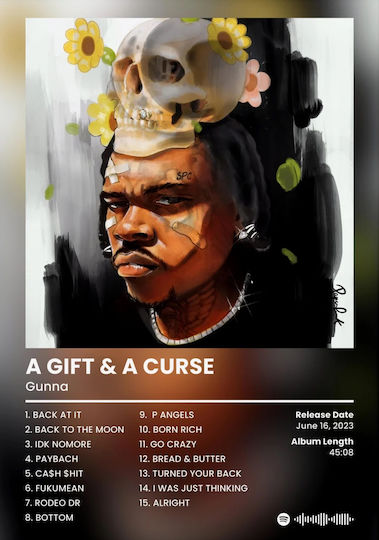 Gunna | A Gift & A Curse Ξύλινο