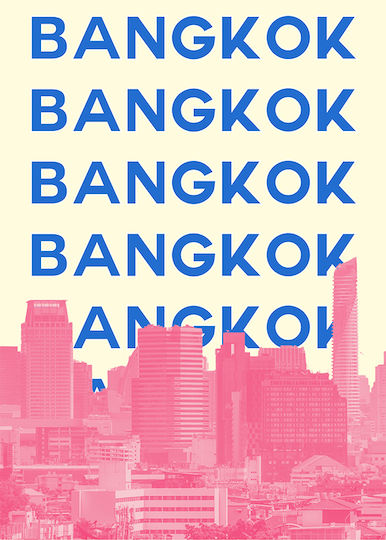 Poster Bangkok Pop Art Pst25520 21cm X 30cm Λευκό Κάδρο Pvc