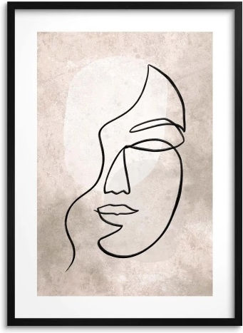 Poster Modern Panou De Perete Living Boho Femeie 70x100
