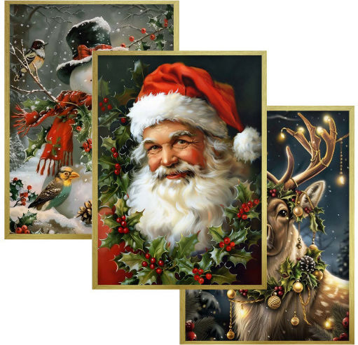 Weihnachtsbilder Festliche Poster Rahmen Wohnzimmer