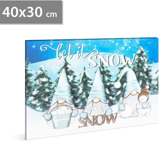 Led Picture "let It Snow" 2 Aa Batteries 40 X 30 Cm 58479 Led Picture "let It Snow" 2 Aa Batteries 40 X 30 Cm 58479