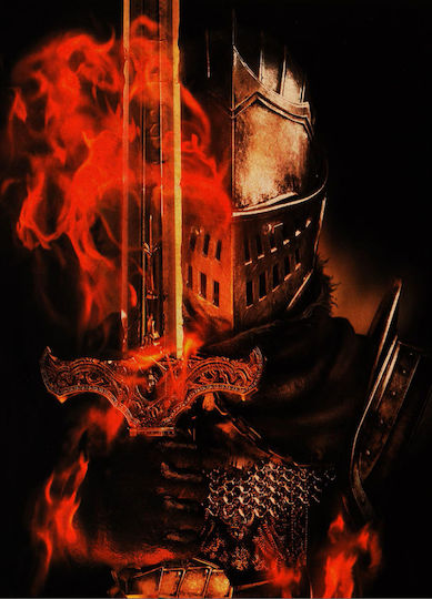 Постер Gaming Dark Souls Iii Gm2365 21см X 30см Бяла Рамка PVC