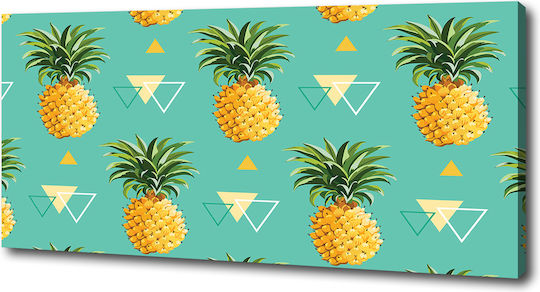 Decorative Canvas Painting Interior Decoration Pineapples 125x50 Cm