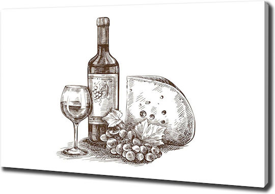 Canvas Painting Professional Space Decoration Wine Snack 100x70 Cm
