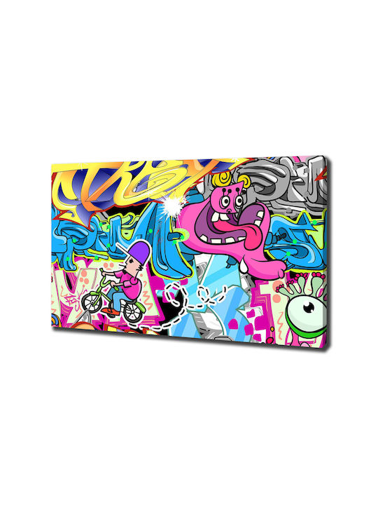 Wandbild Segeltuch Geeignet Für Dauerhafte Dekoration Graffiti 100x70 Cm