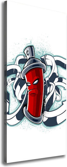 Wall Canvas Painting Emphasis On Quality Detail Graffiti 50x125 Cm