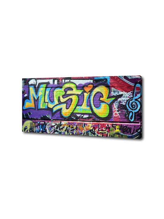 Panou De Perete Pânză De Înaltă Calitate Imprimare Graffiti Pe Perete 125x50 Cm