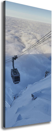 Panou De Perete Pânză Decorațiune Permanentă Trenul De Munte 50x125 Cm
